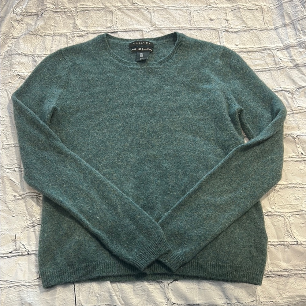Callahan Green Crewneck Sweater Soft Knit Relaxed Fit